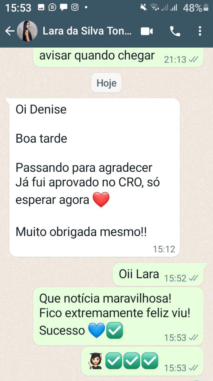 Recebimento de certificado